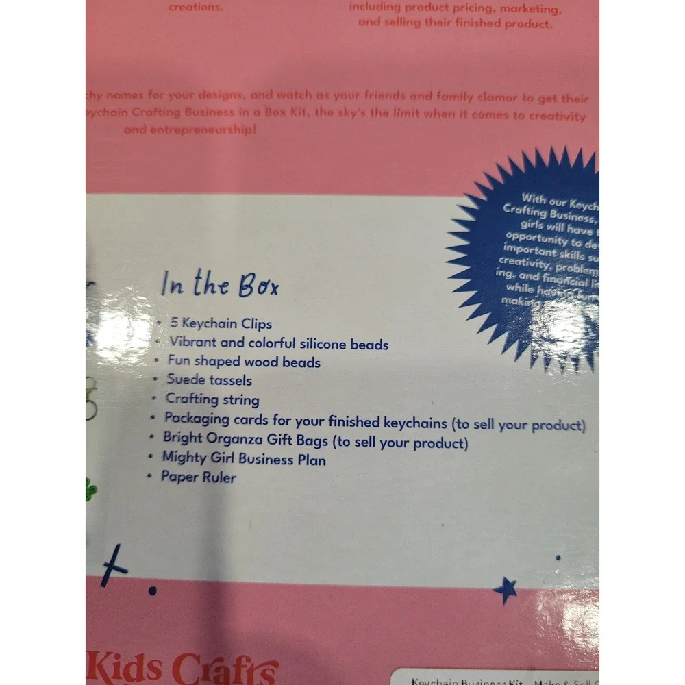 Kids Crafts Keychain Crafting Business Entrepreneur Starter Kit For Girls #5‎